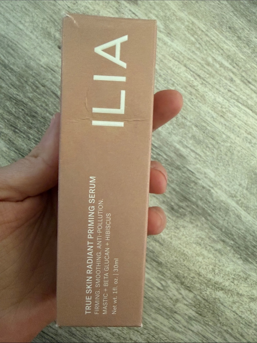 ILIA Triple Skin Radiant Priming Serum - Peachy Rose Packaging